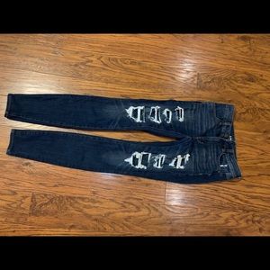 American eagle next level stretch ripped jeans